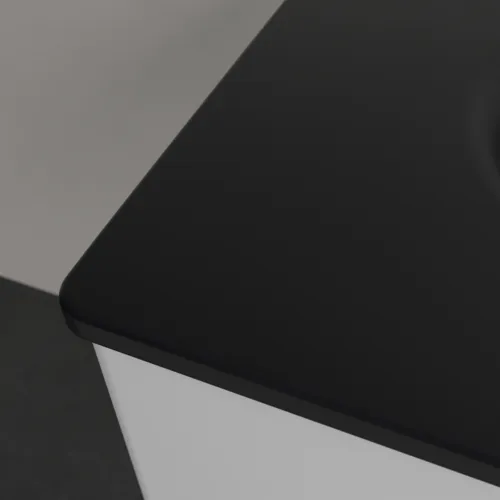Bild von VILLEROY BOCH Antao Schrankwaschtisch, 800 x 500 x 150 mm, Pure Black CeramicPlus, mit verdecktem Überlauf #4A7584R7