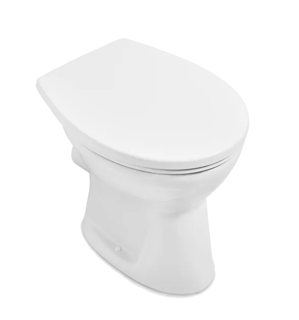 Picture of VILLEROY BOCH O.novo Washdown WC, rimless, floor-standing, white Alpine CeramicPlus #7619R0R1