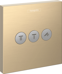 Bild von HANSGROHE ShowerSelect Ventil Unterputz für 3 Verbraucher #15764140 - Brushed Bronze