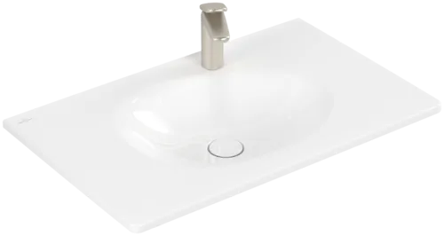 Зображення з  VILLEROY BOCH Antao Vanity washbasin, 800 x 500 x 150 mm, White Alpin CeramicPlus, with concealed overflow #4A7584R1