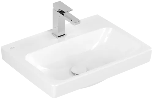 VILLEROY BOCH Architectura Washbasin, 550 x 420 x 165 mm, White Alpin AntiBac CeramicPlus, without overflow #4A8756T2 resmi
