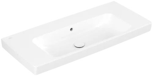 VILLEROY BOCH Architectura Washbasin, 1000 x 460 x 165 mm, White Alpin, with overflow #4A87A601 resmi