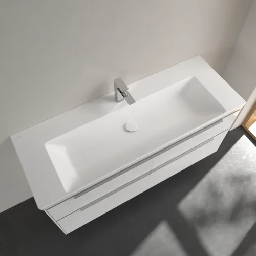 Bild von VILLEROY BOCH Subway 3.0 Schrankwaschtisch, 1300 x 470 x 170 mm, Stone White CeramicPlus, ohne Überlauf #4A70D2RW