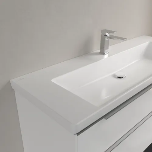 Bild von VILLEROY BOCH Subway 3.0 Schrankwaschtisch, 1300 x 470 x 170 mm, Stone White CeramicPlus, ohne Überlauf #4A70D2RW