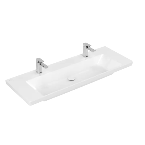 Picture of VILLEROY BOCH Subway 3.0 Vanity washbasin, 1300 x 475 x 170 mm, White Alpin, without overflow #4A70D101