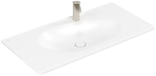 Picture of VILLEROY BOCH Antao Vanity washbasin, 1000 x 500 x 150 mm, Stone White CeramicPlus, without overflow #4A76A2RW