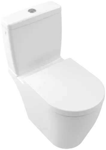 Bild von VILLEROY BOCH Avento WC-Sitz, mit Absenkautomatik (SoftClosing), mit abnehmbaren Sitz (QuickRelease), Stone White #9M77C1RW