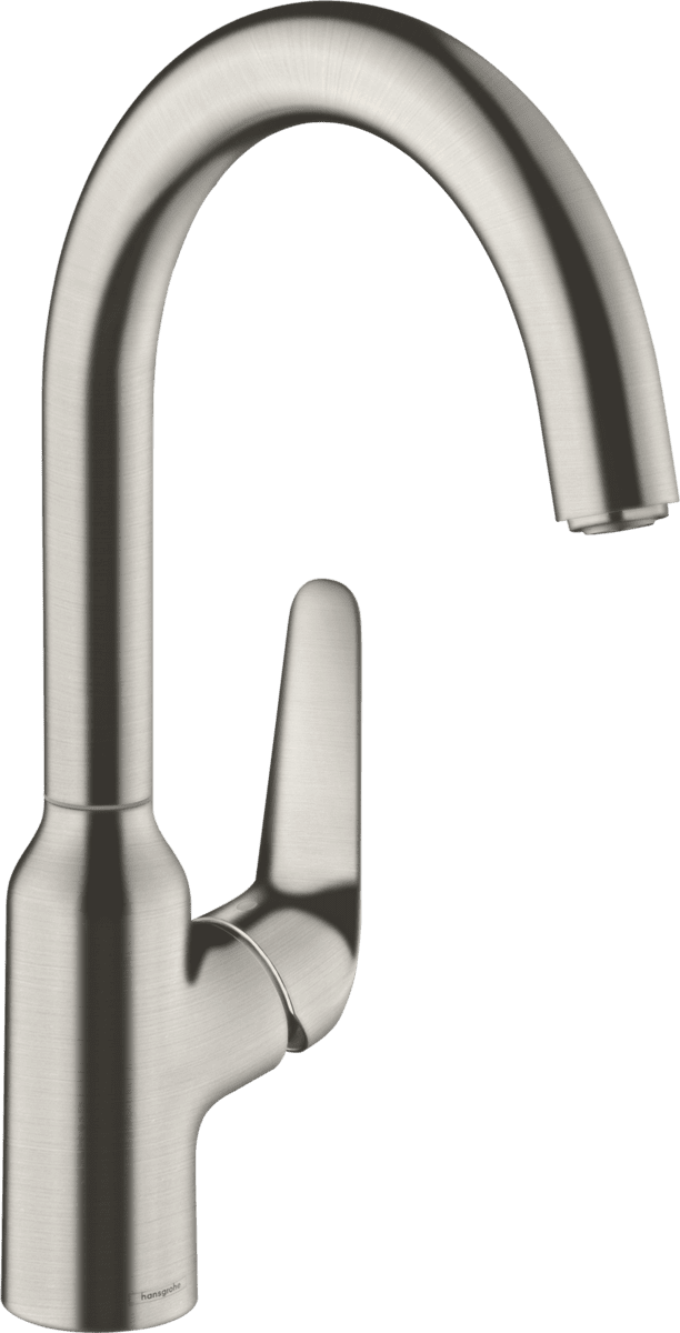 Зображення з  HANSGROHE Focus M42 Single lever kitchen mixer 220, 1jet #71802800 - Stainless Steel Finish