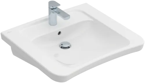 Picture of VILLEROY BOCH ViCare Washbasin ViCare, 650 x 550 x 190 mm, White Alpin AntiBac CeramicPlus, with overflow #517867T2