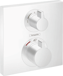 Bild von HANSGROHE Ecostat Square Thermostat Unterputz für 2 Verbraucher #15714700 - Mattweiß