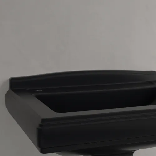 Bild von VILLEROY BOCH Hommage Waschbecken, 750 x 580 x 200 mm, Pure Black CeramicPlus, mit Überlauf #7101A1R7