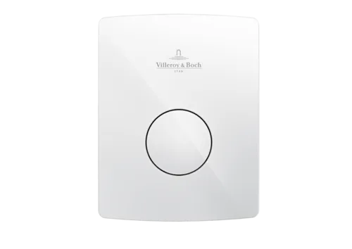 VILLEROY BOCH ViConnect installation systems Urinal flush plate 100SU, Single flush, White #92194468 resmi