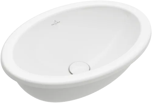 Picture of VILLEROY BOCH Loop & Friends Built-in washbasin, 505 x 360 x 185 mm, White Alpin CeramicPlus, with overflow, unground #4A6100R1
