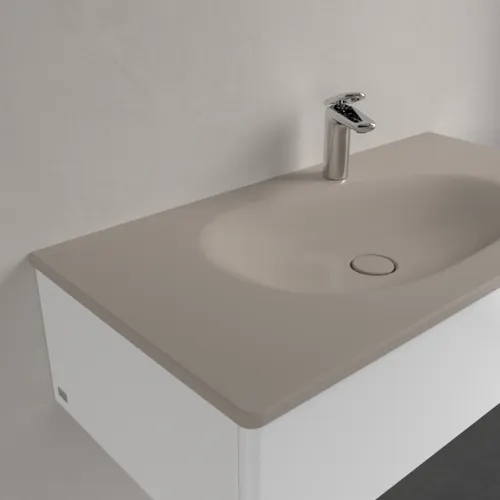 Bild von VILLEROY BOCH Antao Schrankwaschtisch, 1000 x 500 x 150 mm, Almond CeramicPlus, mit verdecktem Überlauf #4A76ABAM