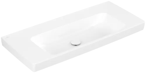 VILLEROY BOCH Architectura Washbasin, 1000 x 460 x 165 mm, White Alpin CeramicPlus, without overflow #4A87A3R1 resmi