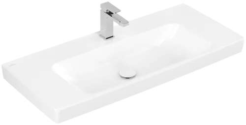 Зображення з  VILLEROY BOCH Architectura Washbasin, 1000 x 460 x 165 mm, White Alpin, without overflow #4A87A201