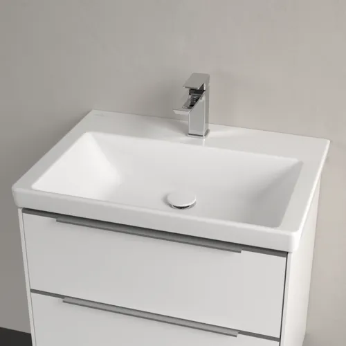 Bild von VILLEROY BOCH Subway 3.0 Waschbecken, 650 x 470 x 165 mm, Stone White CeramicPlus, ohne Überlauf #4A7066RW