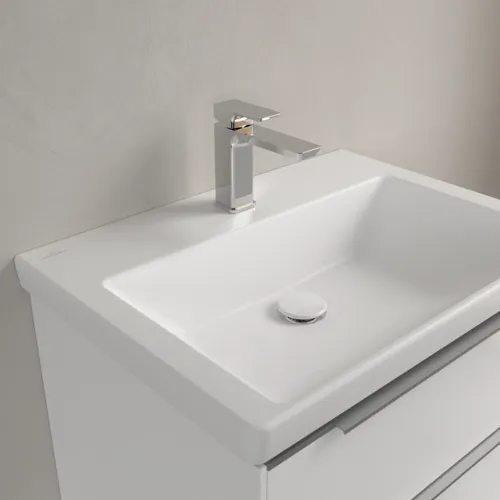 Bild von VILLEROY BOCH Subway 3.0 Waschbecken, 650 x 470 x 165 mm, Stone White CeramicPlus, ohne Überlauf #4A7066RW