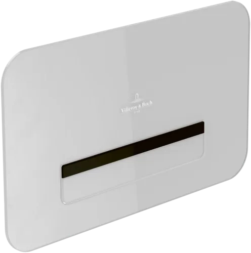Picture of VILLEROY BOCH ViConnect installation systems Toilet flush plate 200G ProActive+, with lighting, Dual flush, Glass Glossy White #922311RE