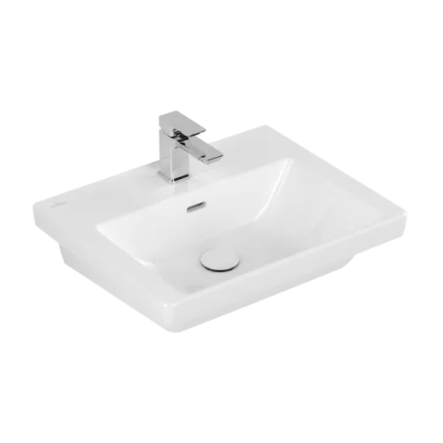 Picture of VILLEROY BOCH Subway 3.0 Washbasin, 550 x 440 x 165 mm, White Alpin, with overflow #4A705501
