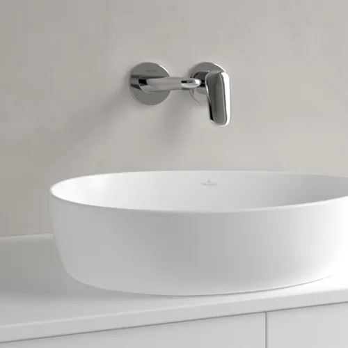 Bild von VILLEROY BOCH Antao Aufsatzwaschbecken, 510 x 400 x 146 mm, Stone White CeramicPlus, ohne Überlauf #4A7351RW