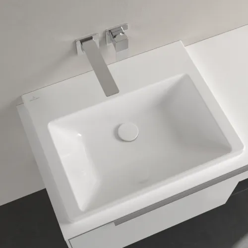 Bild von VILLEROY BOCH Subway 3.0 Waschbecken, 600 x 470 x 165 mm, Weiß Alpin, ohne Überlauf, Unterseite geschliffen #4A706F01