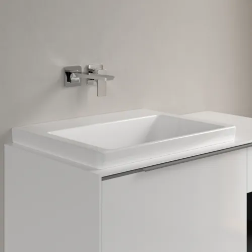 Bild von VILLEROY BOCH Subway 3.0 Waschbecken, 600 x 470 x 165 mm, Weiß Alpin, ohne Überlauf, Unterseite geschliffen #4A706F01