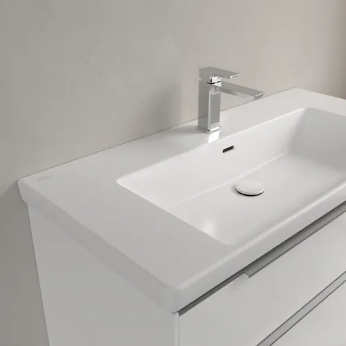Bild von VILLEROY BOCH Subway 3.0 Schrankwaschtisch, 1000 x 470 x 165 mm, Stone White CeramicPlus, mit Überlauf #4A70A5RW