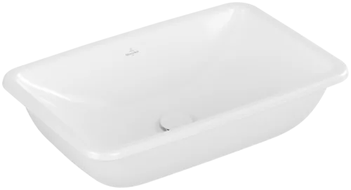 εικόνα του VILLEROY BOCH Loop & Friends Built-in washbasin, 675 x 450 x 185 mm, White Alpin CeramicPlus, without overflow, unground #4A6601R1