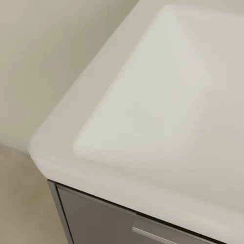 VILLEROY BOCH Subway 3.0 Waschbecken, 650 x 470 x 165 mm, Stone White CeramicPlus, mit Überlauf #4A7065RW, Bild 11
