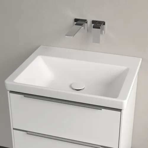 Bild von VILLEROY BOCH Subway 3.0 Waschbecken, 600 x 470 x 165 mm, Stone White CeramicPlus, ohne Überlauf #4A7063RW
