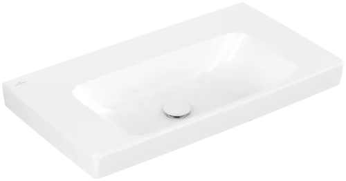 Зображення з  VILLEROY BOCH Architectura Washbasin, 800 x 455 x 165 mm, White Alpin CeramicPlus, without overflow #4A8783R1