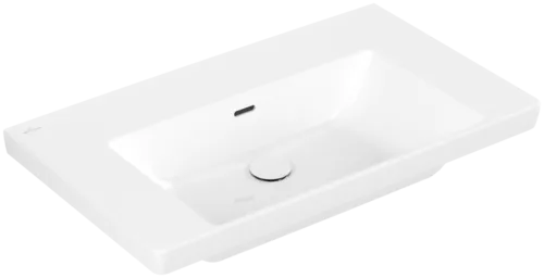 Picture of VILLEROY BOCH Subway 3.0 Vanity washbasin, 800 x 470 x 165 mm, White Alpin, with overflow, unground #4A708201