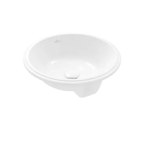 Obrázek VILLEROY BOCH Podomítkové umyvadlo Architectura, 400 x 400 x 175 mm, bílá Alpine CeramicPlus, s přepadem #5A7545R1