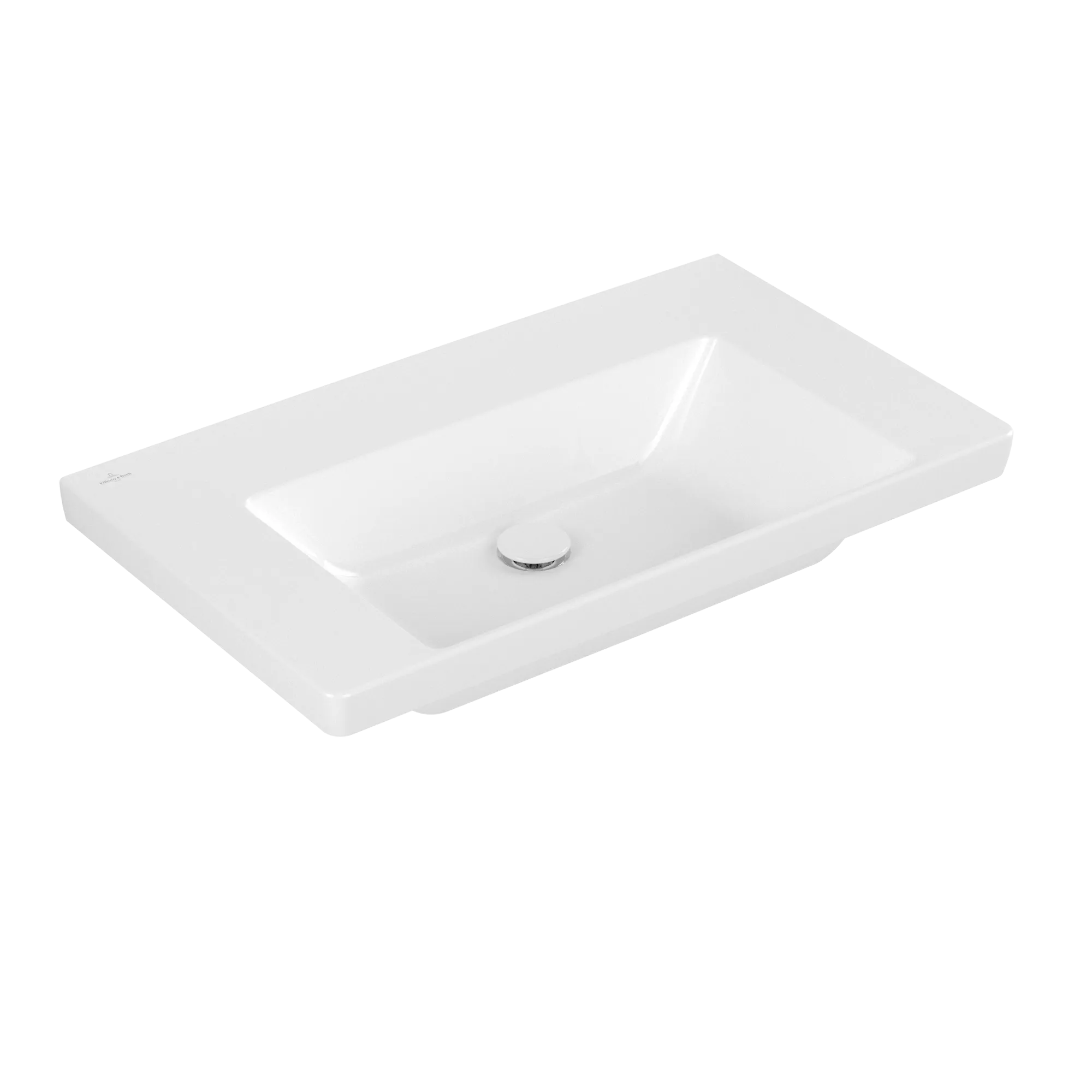 Зображення з  VILLEROY BOCH Subway 3.0 Vanity washbasin, 800 x 470 x 165 mm, White Alpin, without overflow #4A708301