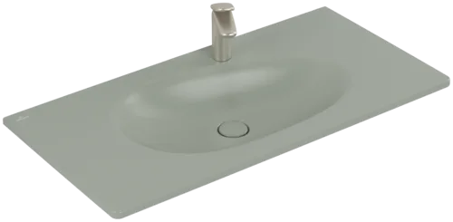 Picture of VILLEROY BOCH Antao Vanity washbasin, 1000 x 500 x 150 mm, Morning Green CeramicPlus, without overflow #4A76A2R8