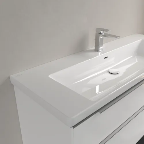 Bild von VILLEROY BOCH Subway 3.0 Schrankwaschtisch, 1300 x 475 x 170 mm, Weiß Alpin, mit Überlauf #4A70D501