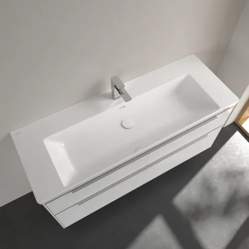 Bild von VILLEROY BOCH Subway 3.0 Schrankwaschtisch, 1300 x 475 x 170 mm, Weiß Alpin, mit Überlauf #4A70D501