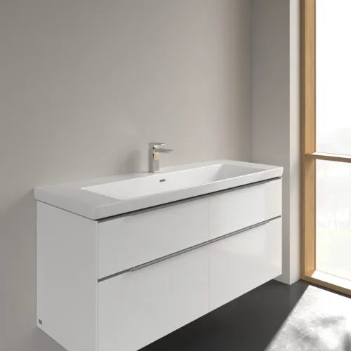 Bild von VILLEROY BOCH Subway 3.0 Schrankwaschtisch, 1300 x 475 x 170 mm, Weiß Alpin, mit Überlauf #4A70D501