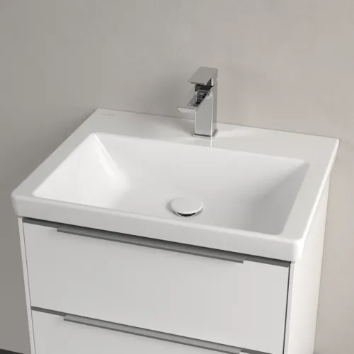 Bild von VILLEROY BOCH Subway 3.0 Waschbecken, 600 x 470 x 165 mm, Weiß Alpin CeramicPlus, ohne Überlauf #4A7061R1
