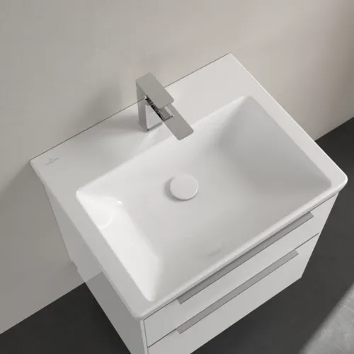 Bild von VILLEROY BOCH Subway 3.0 Waschbecken, 600 x 470 x 165 mm, Weiß Alpin CeramicPlus, ohne Überlauf #4A7061R1