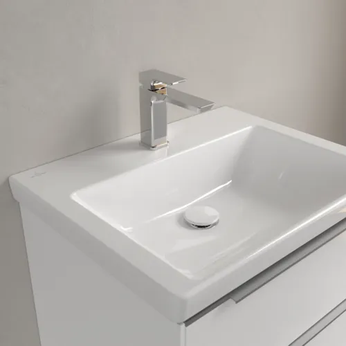 Bild von VILLEROY BOCH Subway 3.0 Waschbecken, 600 x 470 x 165 mm, Weiß Alpin CeramicPlus, ohne Überlauf #4A7061R1