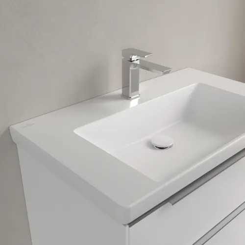 Bild von VILLEROY BOCH Subway 3.0 Schrankwaschtisch, 800 x 470 x 165 mm, Stone White CeramicPlus, ohne Überlauf #4A7081RW