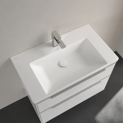 Bild von VILLEROY BOCH Subway 3.0 Schrankwaschtisch, 800 x 470 x 165 mm, Stone White CeramicPlus, ohne Überlauf #4A7081RW