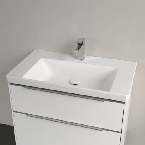 Bild von VILLEROY BOCH Subway 3.0 Schrankwaschtisch, 800 x 470 x 165 mm, Stone White CeramicPlus, ohne Überlauf #4A7081RW