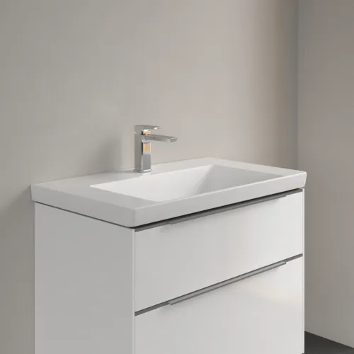 Bild von VILLEROY BOCH Subway 3.0 Schrankwaschtisch, 800 x 470 x 165 mm, Stone White CeramicPlus, ohne Überlauf #4A7081RW