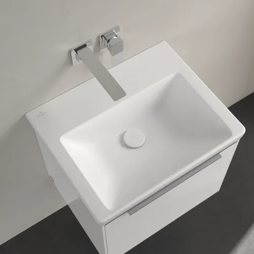 VILLEROY BOCH Subway 3.0 Waschbecken, 550 x 440 x 165 mm, Stone White CeramicPlus, ohne Überlauf #4A70F6RW, Bild 4
