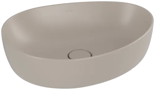 Зображення з  VILLEROY BOCH Antao Surface-mounted washbasin, 510 x 400 x 146 mm, Almond CeramicPlus, without overflow #4A7351AM
