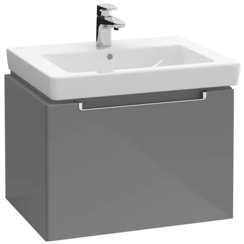 VILLEROY BOCH Subway 2.0 Vanity unit, 1 pull-out compartment, 587 x 420 x 454 mm, Glossy Grey #A68710FP resmi