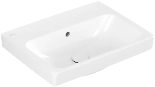 εικόνα του VILLEROY BOCH Architectura Washbasin, 550 x 420 x 165 mm, White Alpin AntiBac CeramicPlus, with overflow #4A8757T2